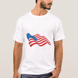 Wachsen der amerikanischen Flagge T-Shirt
