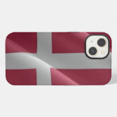Wachsen der Flagge Dänemarks - iPhone Hülle (Rückseite (Horizontal))