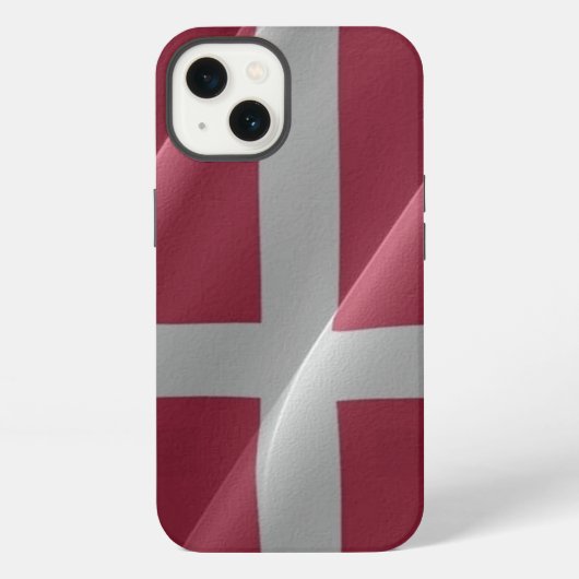 Wachsen der Flagge Dänemarks - iPhone Hülle (Rückseite)