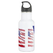 Wachsen der US-Flagge Edelstahlflasche (Rückseite)