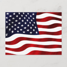 Wachsen der US-Flagge Postkarte