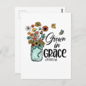 Wachsen in der Grace Bibel Religion Glaube Postkarte (Vorne/Hinten)