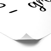 Wachsen in Graukaffee Jesus zitiert Poster (Ecke)