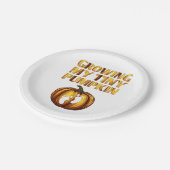 Wachsen meiner winzigen Kürbis-Erntedank-Schwanger Pappteller (Schrägansicht)