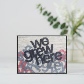 wachsen postkarte (Stehend Vorderseite)