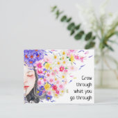 Wachsen Sie durch war Sie für den Postkarte (Stehend Vorderseite)