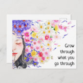 Wachsen Sie durch war Sie für den Postkarte (Vorne/Hinten)