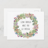 Wachsen Sie durch war Sie für den Postkarte (Vorne/Hinten)