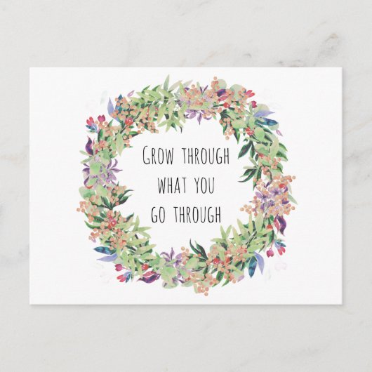 Wachsen Sie durch war Sie für den Postkarte (Vorderseite)