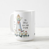 Wachsen Sie eine Freund-klassische weiße Tasse (Vorderseite Links)