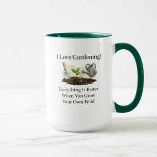 Wachsen Sie Ihr eigenes Essen Tasse