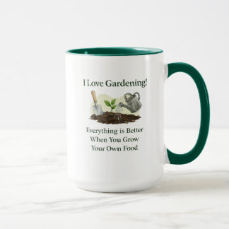 Wachsen Sie Ihr eigenes Essen Tasse