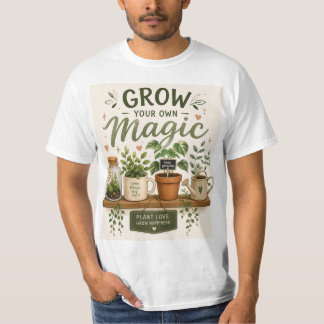 Wachsen Sie Ihr eigenes Zauberwerk | Mini-Garten-Ä T-Shirt
