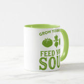 WACHSEN SIE IHR ESSEN füttre Ihr Soul Tasse (VorderseiteRechts)