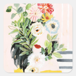 Wachsen Sie Ihre eigene Weise Quadratischer Aufkleber