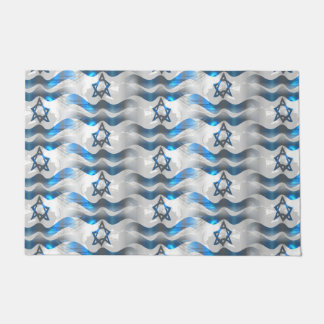 Wachsen Sie Ihre israelische Flagge Fußmatte