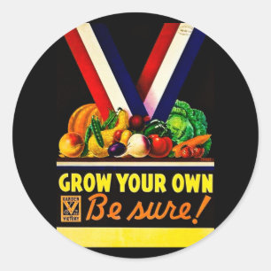 Wachsen Sie Ihre Selbst - seien Sie sicher! Runder Aufkleber