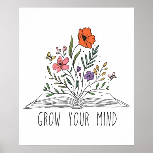 Wachsen Sie Ihren Geist Poster (Vorne)
