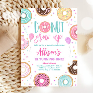 Wachsen Sie Wasserfarbe unser süßes Mädchen Geburt Einladung