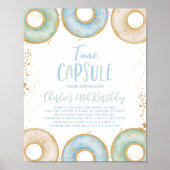 Wachsen Sie zum Geburtstag auf Kapsel Poster Blau (Vorne)