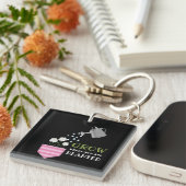 Wachsen, wo man Tascheninspektion gepflanzt wird Schlüsselanhänger (Vorderseite rechts)