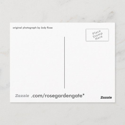 wachsen, wo Sie gepflanzt sind Postkarte (Rückseite)