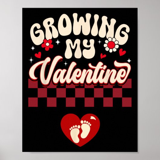 Wachsend mein Valentinstag neue Mutter Valentinsta Poster (Vorne)