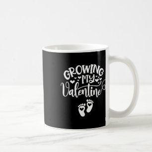 Wachsend meine Valentinstag-Schwangerschaft Schwan Kaffeetasse