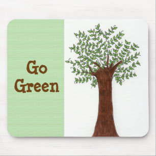 Wachsende Baum - Go Green Mousepad