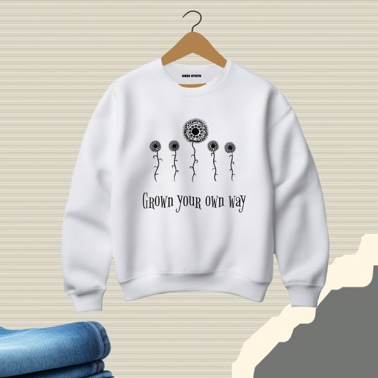 Wachsende Blume Sweatshirt