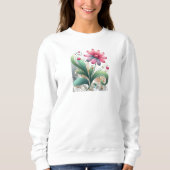Wachsende Blume von Whimsy Sweatshirt (Vorderseite)
