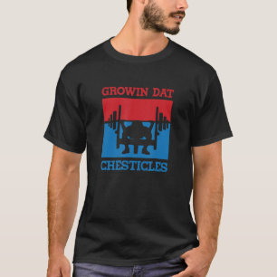 Wachsende Brustmuskeln Ironische Aussage Bankdrück T-Shirt