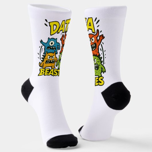 Wachsende Data Beasties Socken (Gewinkelt)
