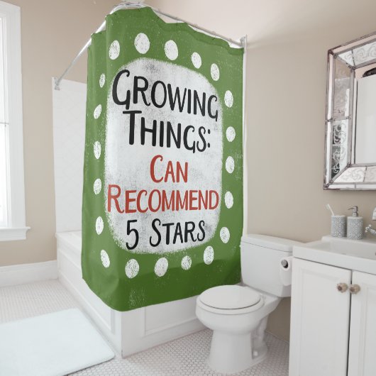Wachsende Dinge Gartenarbeit-Duschvorhang Duschvorhang (Beispiel)