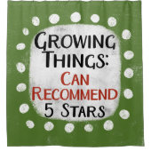 Wachsende Dinge Gartenarbeit-Duschvorhang Duschvorhang (Vorderseite)