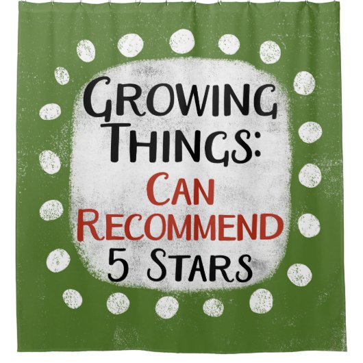 Wachsende Dinge Gartenarbeit-Duschvorhang Duschvorhang (Vorderseite)