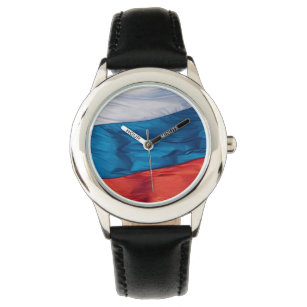 Wachsende Flagge Russlands Armbanduhr