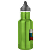 Wachsende Flagge Russlands Edelstahlflasche (Links)