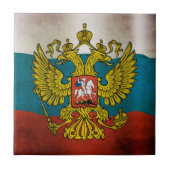 Wachsende Flagge Russlands Fliese (Vorderseite)