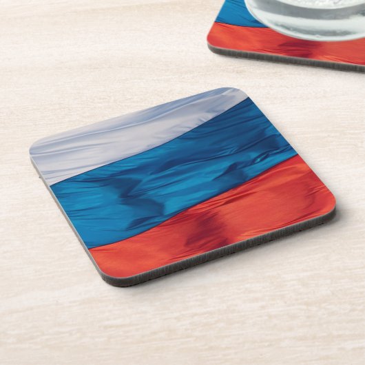 Wachsende Flagge Russlands Getränkeuntersetzer (Linke Seite)