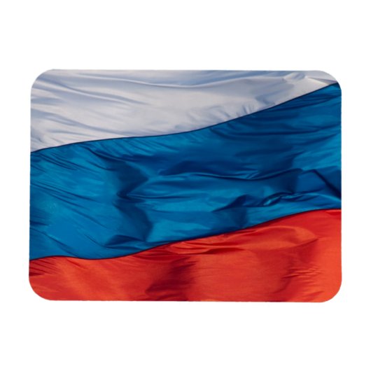 Wachsende Flagge Russlands Magnet (Horizontal)