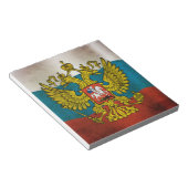 Wachsende Flagge Russlands Notizblock (angewinkelt)