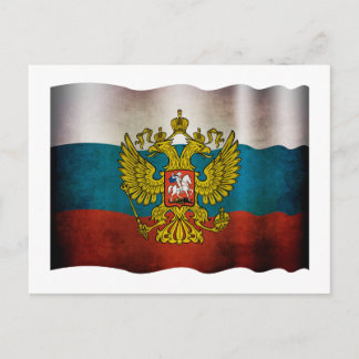 Wachsende Flagge Russlands Postkarte