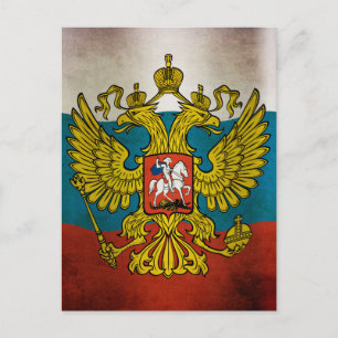 Wachsende Flagge Russlands Postkarte