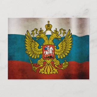 Wachsende Flagge Russlands Postkarte