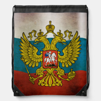 Wachsende Flagge Russlands Sportbeutel