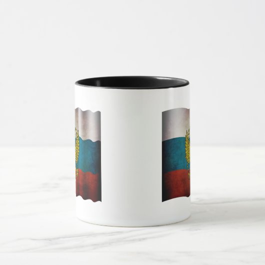 Wachsende Flagge Russlands Tasse (Zentrum)