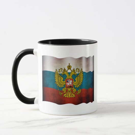 Wachsende Flagge Russlands Tasse (Links)