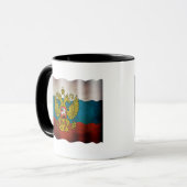 Wachsende Flagge Russlands Tasse (Vorderseite Links)