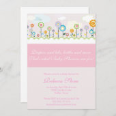 wachsende Garten-Babypartyeinladung Einladung (Vorne/Hinten)